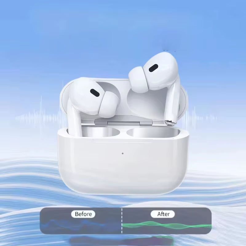 New Wireless Bluetooth Headphones Earphones with Mic Charging Case Clear Sound Long Playtime Compatible with All Smartphone