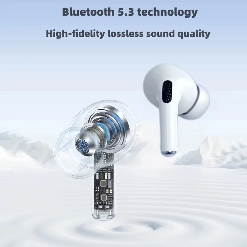 New Wireless Bluetooth Headphones Earphones with Mic Charging Case Clear Sound Long Playtime Compatible with All Smartphone